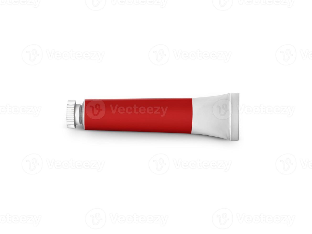 color tube on a white background photo