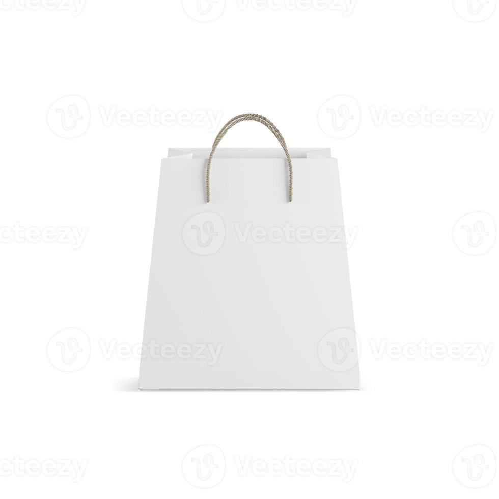 Empty Shopping Bag for advertising and branding.3d render photo