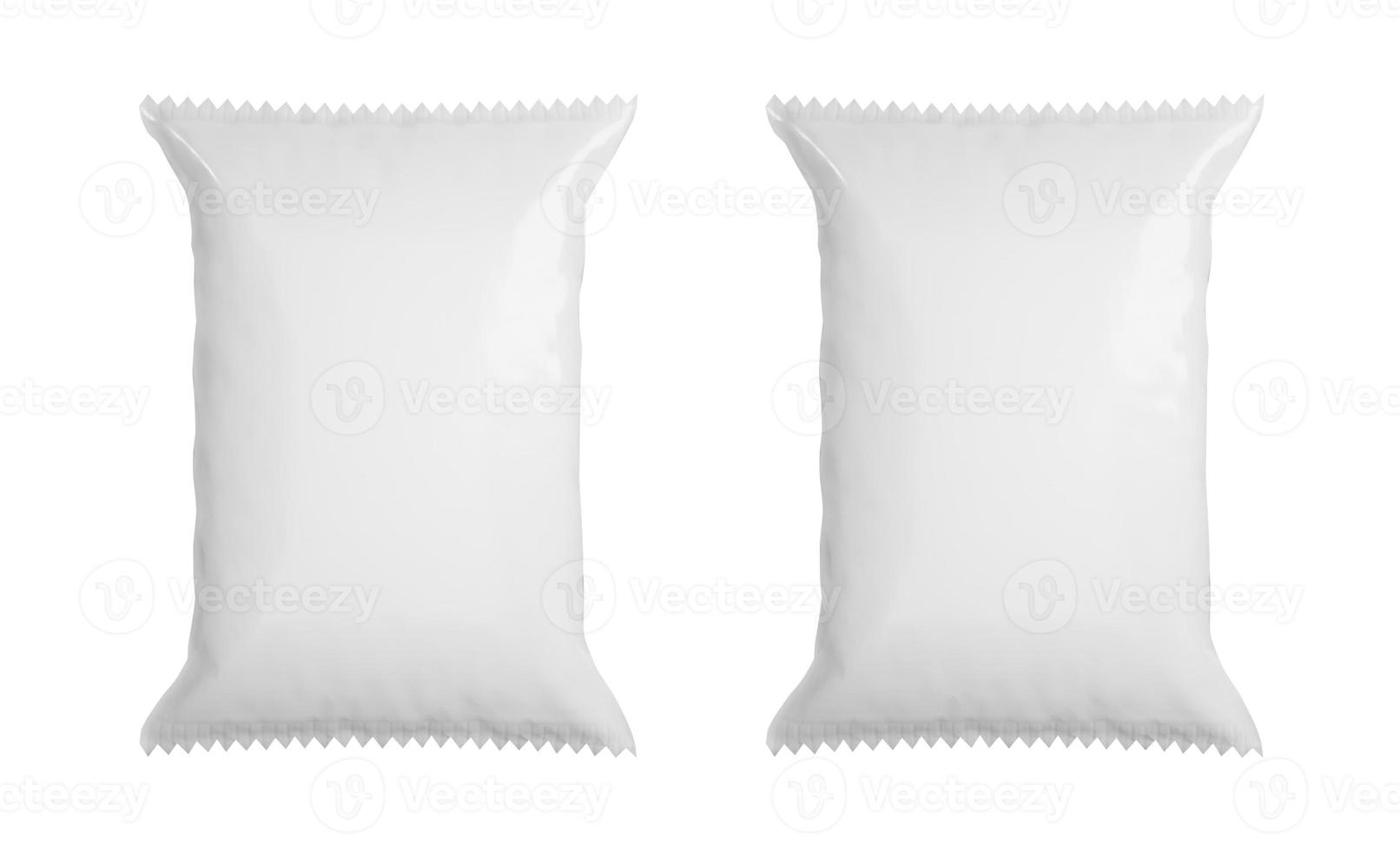 white Packing isolated on white background. 3d render photo