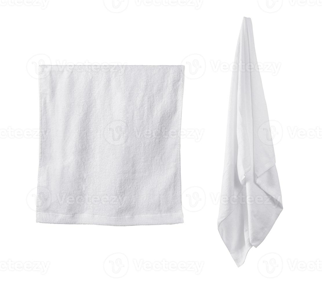 white towel on white background photo