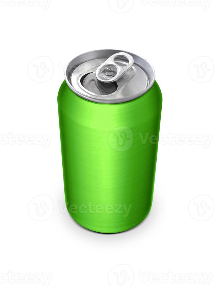 Aluminum cans on white background For design photo