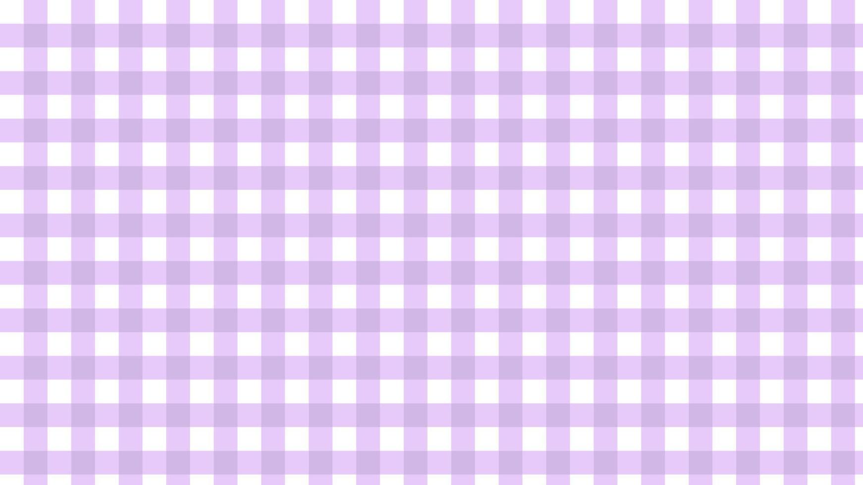 guinga púrpura violeta pastel lindo, tablero de ajedrez, cuadros, ilustración de fondo de patrón de tartán, perfecto para papel tapiz, telón de fondo, postal, fondo para su diseño vector