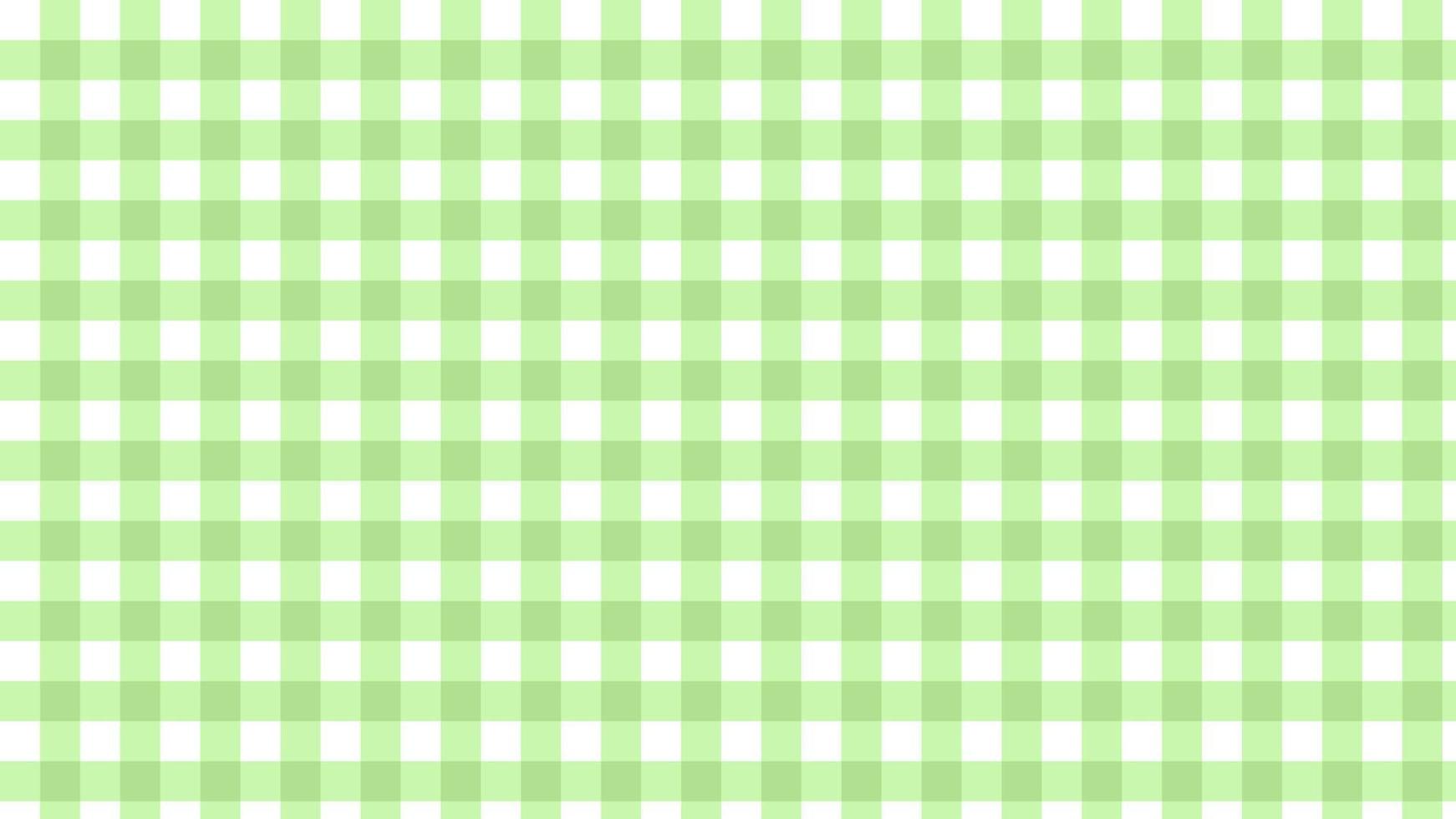 aesthetic cute pastel green gingham, checkerboard, plaid, tartan pattern background illustration, perfect for wallpaper, backdrop, postcard, background for your design vector