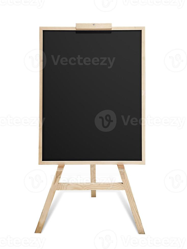 standing menu blackboard isolated with clipping path included photo