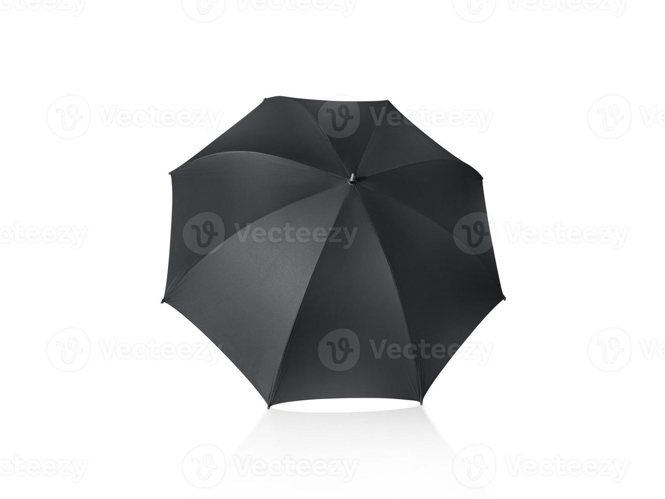 black umbrella isolated on white background photo