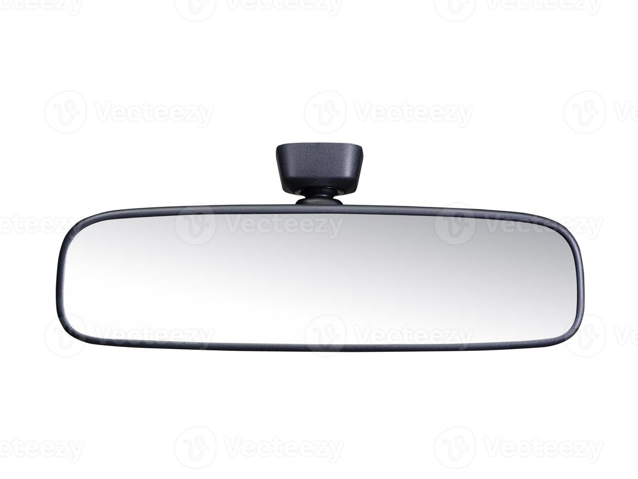 Image of interior rearview mirrors , car part isolated on white background photo