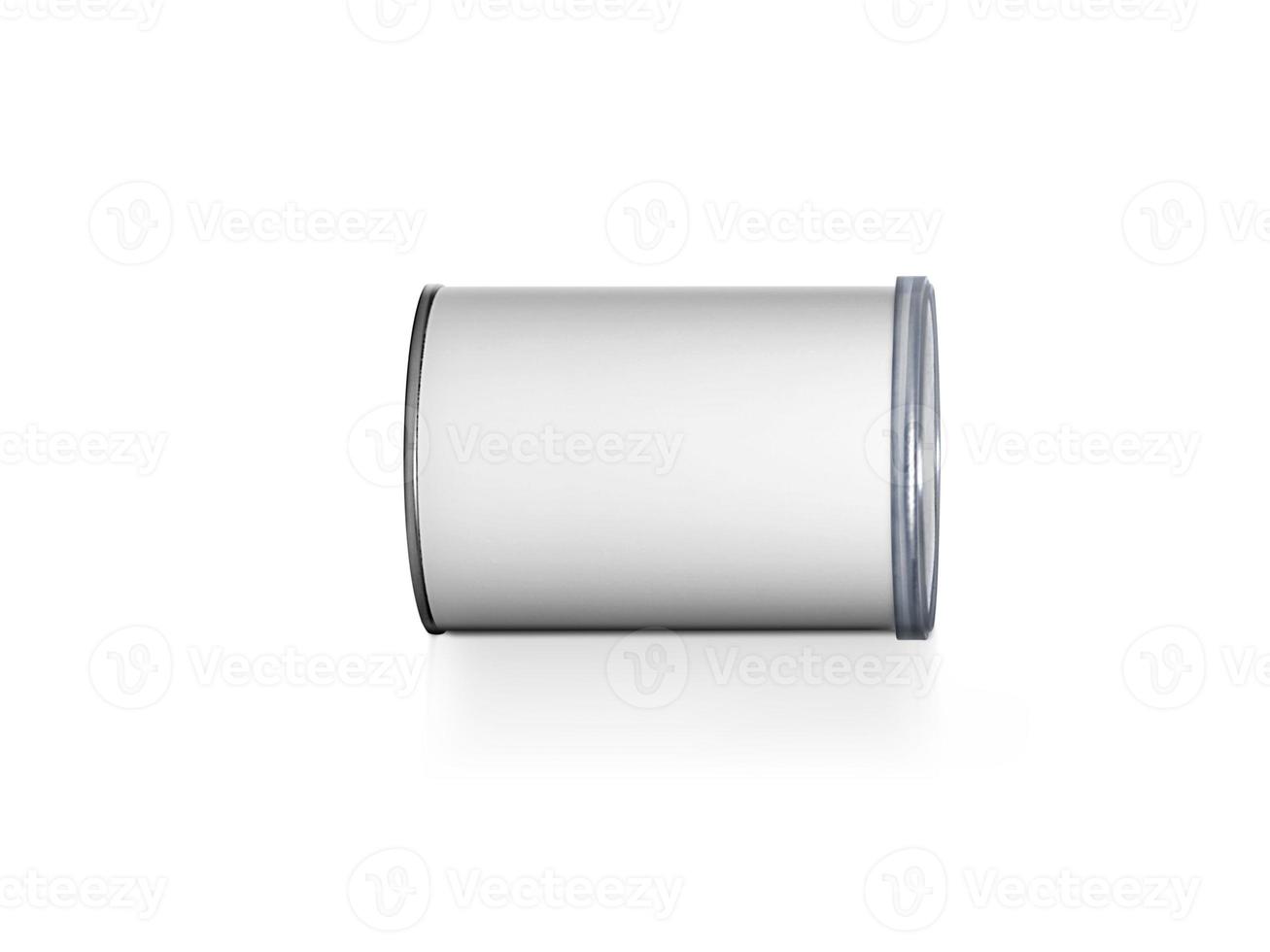 Cans packaging for snack product like potato chips or peanuts. Ready For Your Design photo
