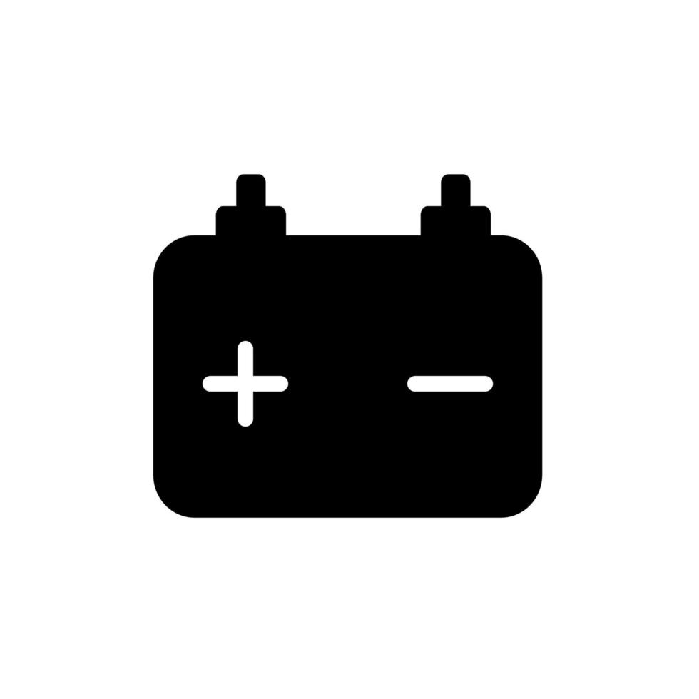 plantilla de vector de diseño de icono de batería de coche