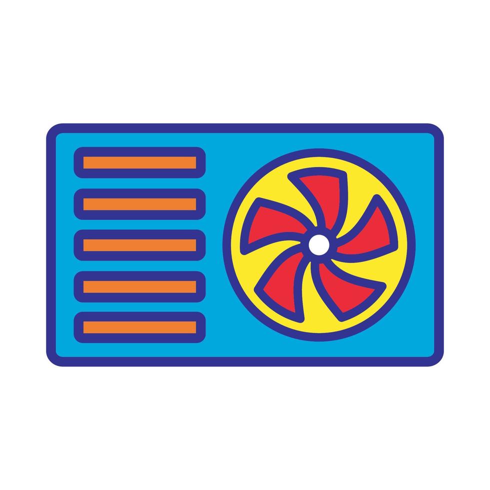 air conditioning icon design vector template
