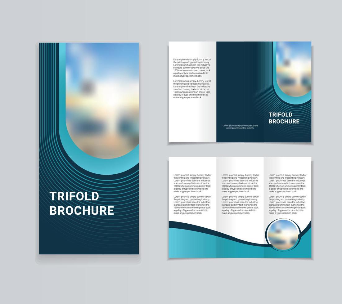 Tri Fold Brochure Design vector