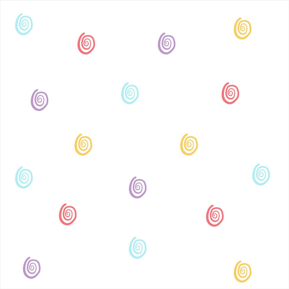 Cute spiral pattern background. Free vector