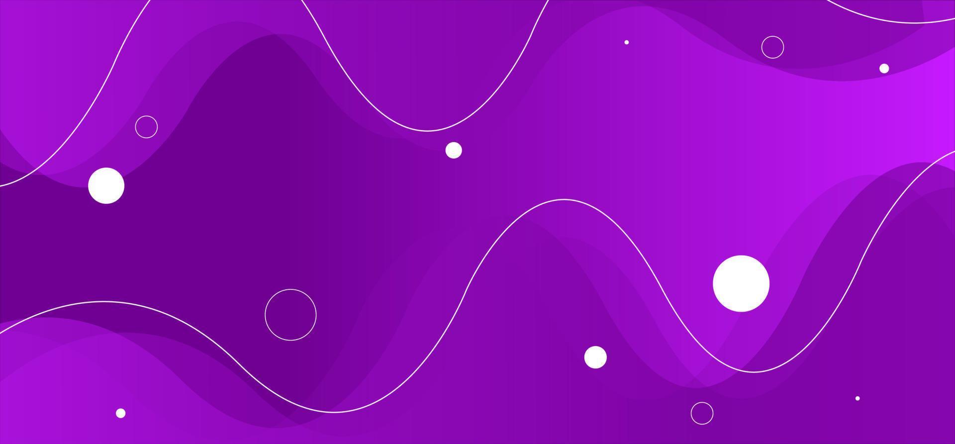 Abstract wavy background in purple color. Set for free vector