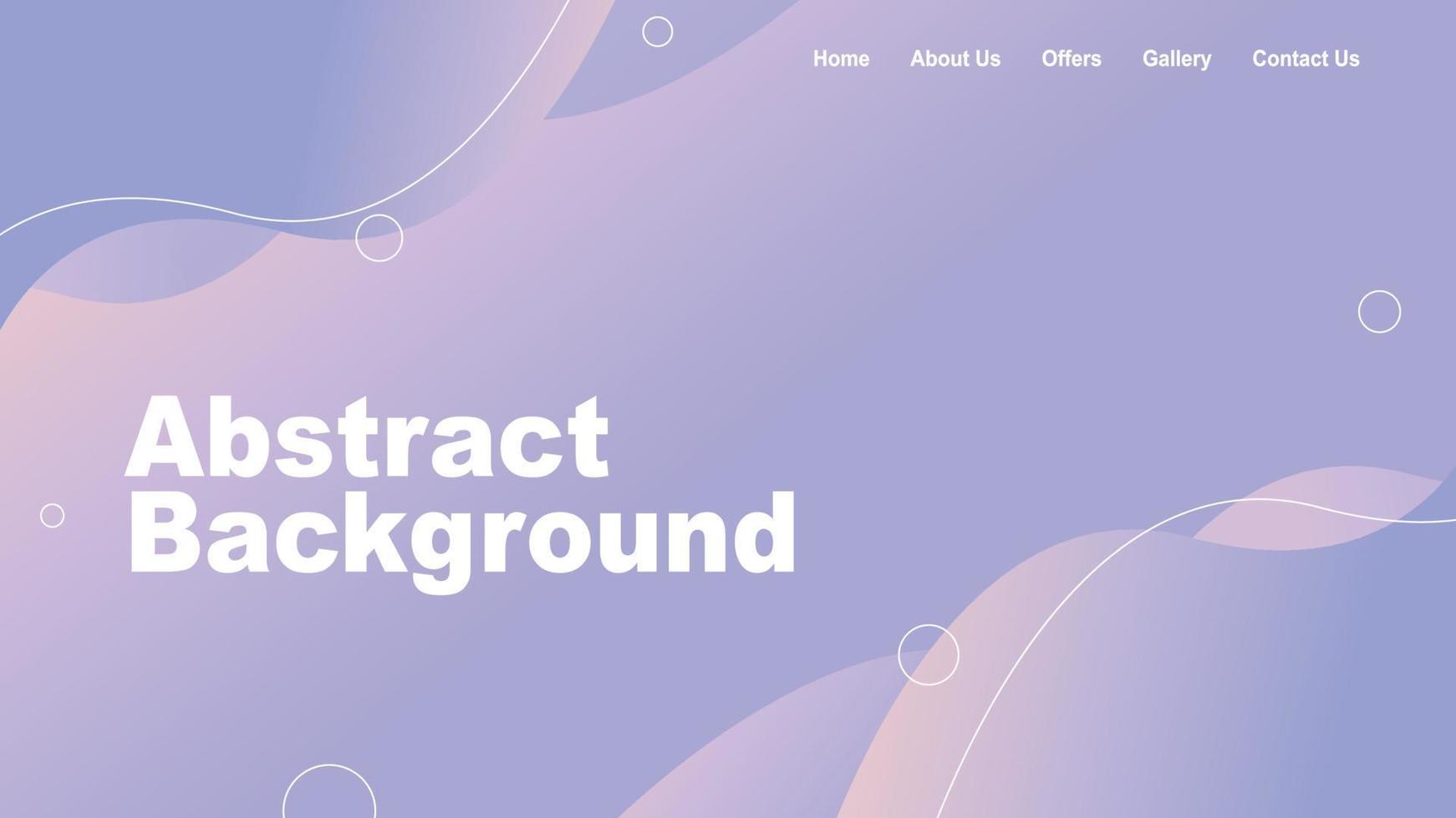 página de inicio del sitio web de fondo abstracto con hermoso neón púrpura pastel. vector libre
