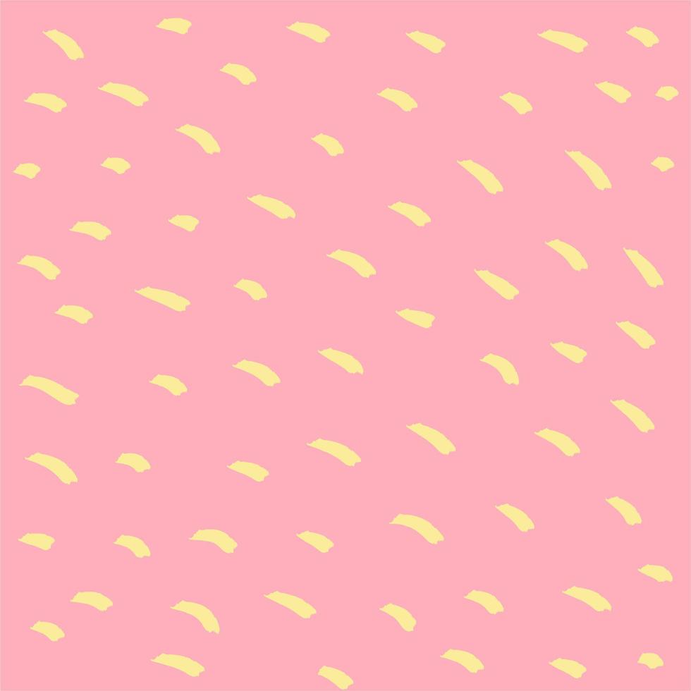 Abstract colored brush seamless pattern on pink  background. cute sractch small brush wallpaper. set for free vector