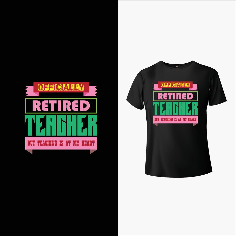 Teacher T-Shirt Design vector