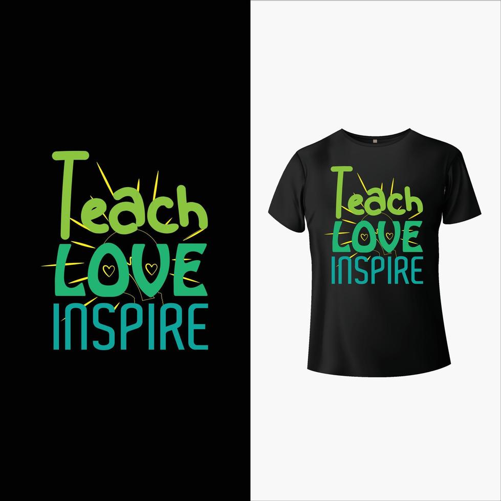 Teacher T-Shirt Design vector
