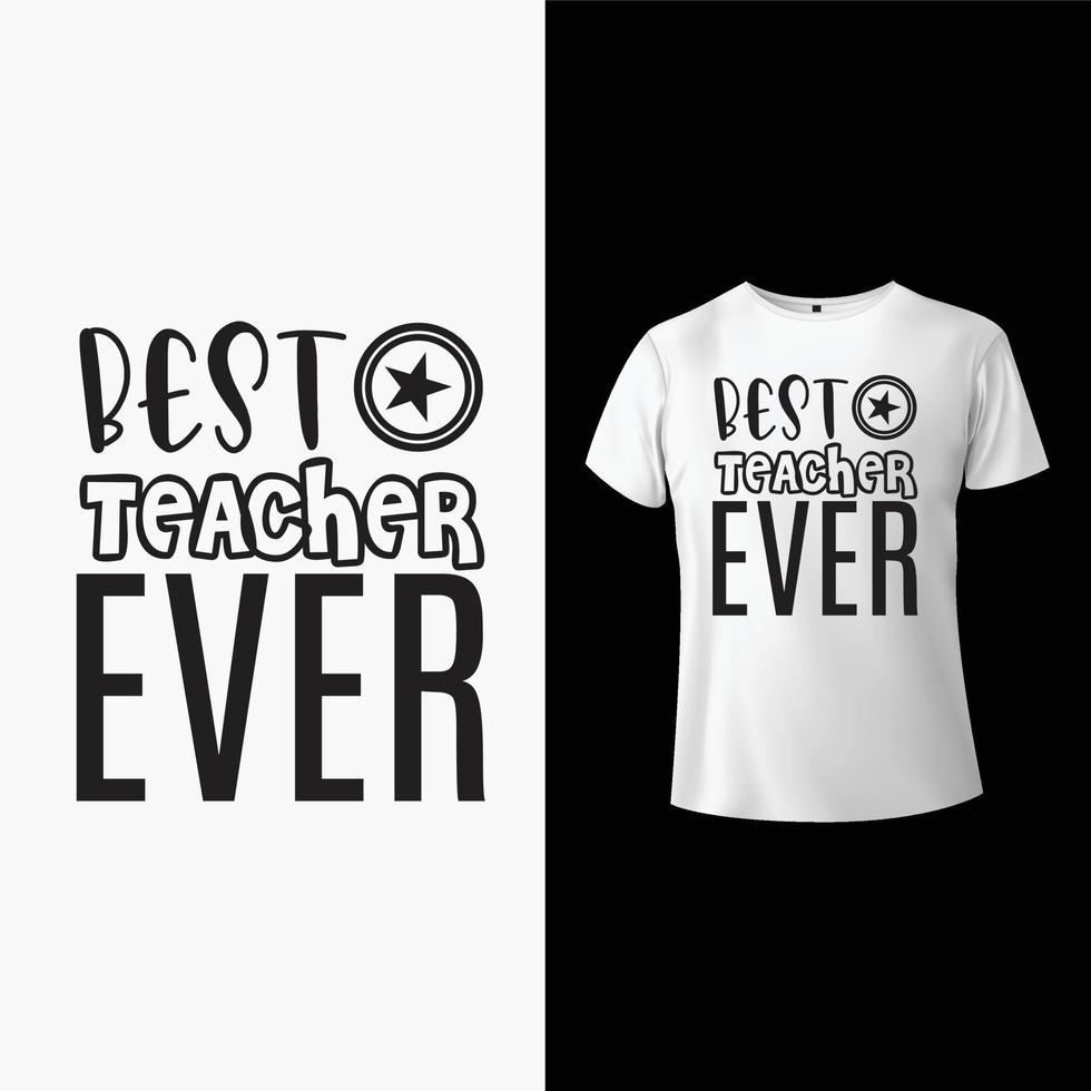 diseño de camiseta de maestro vector
