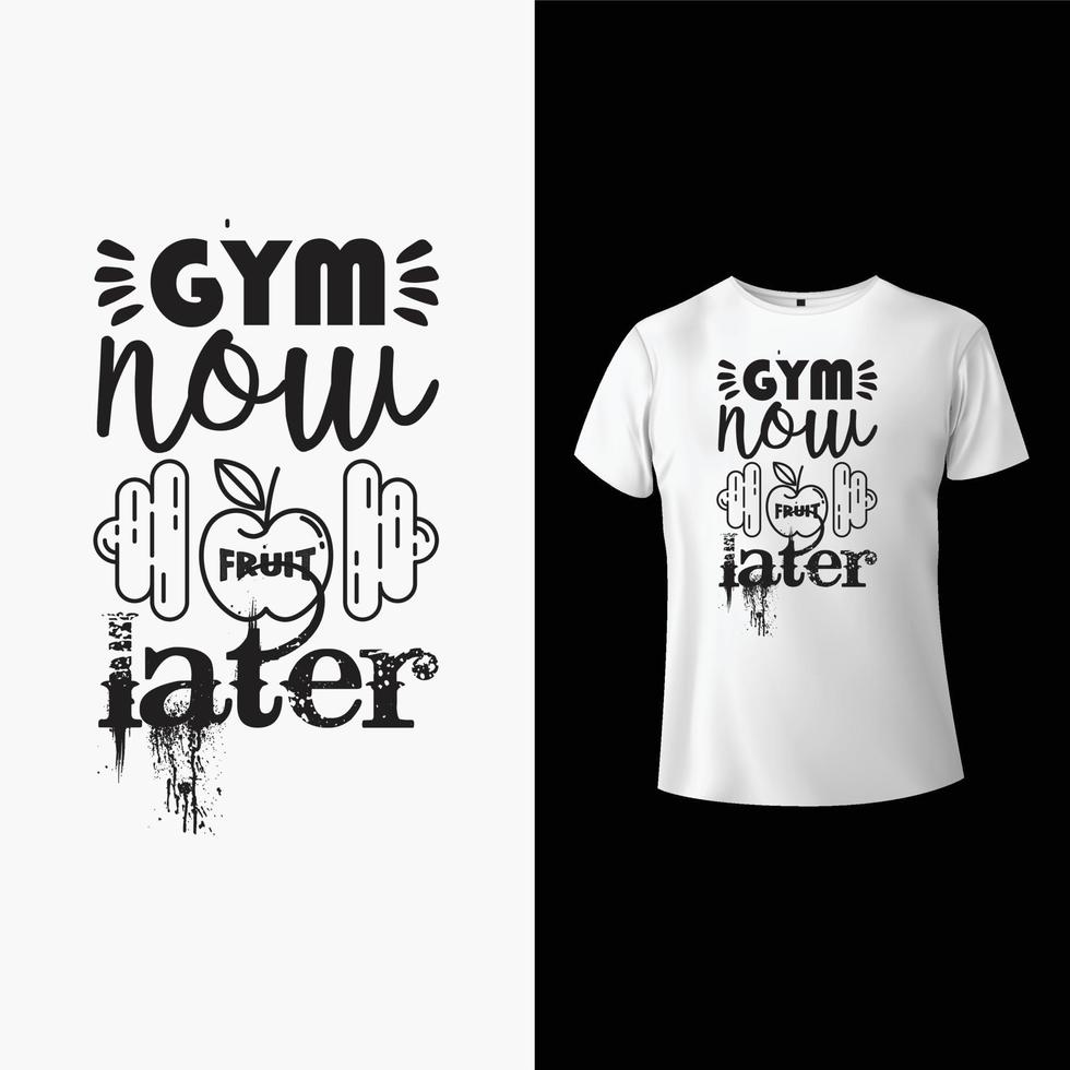 Gym T-Shirt Design vector