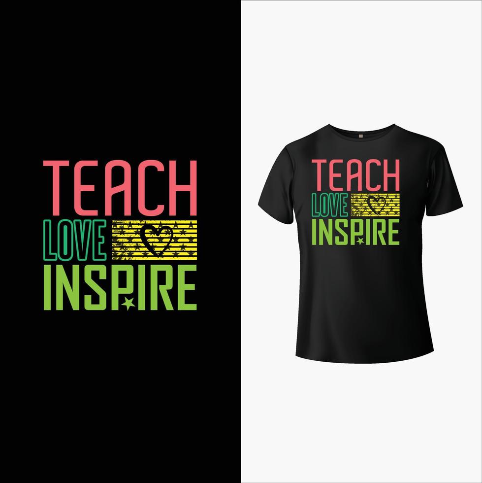 Teacher T-Shirt Design vector