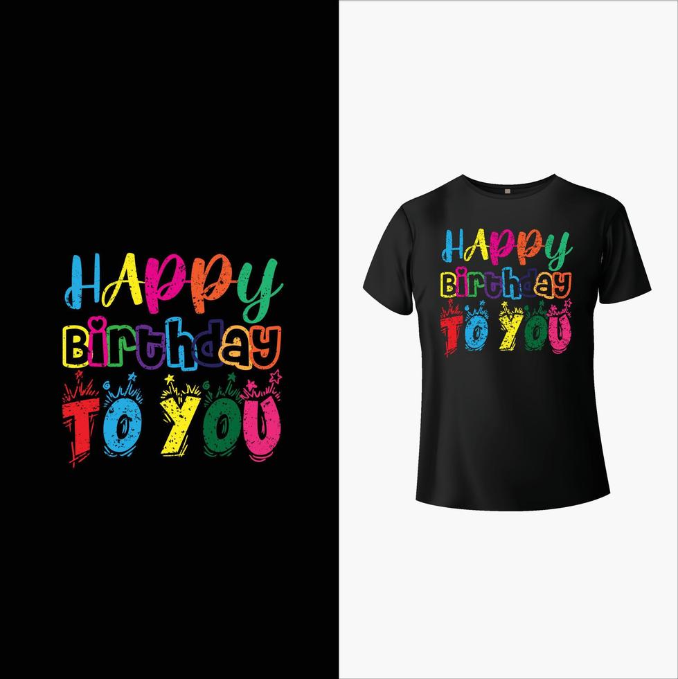 Birth Day T-Shirt Design vector