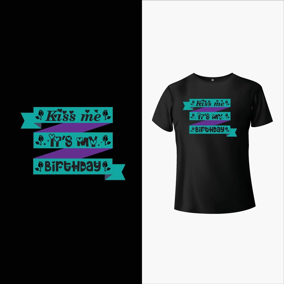 Birth Day T-Shirt Design vector