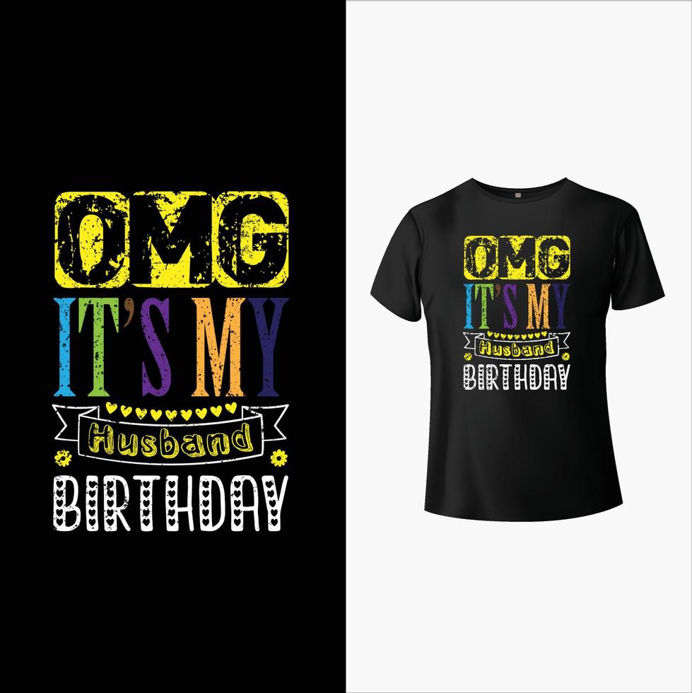 Birth Day T-Shirt Design vector