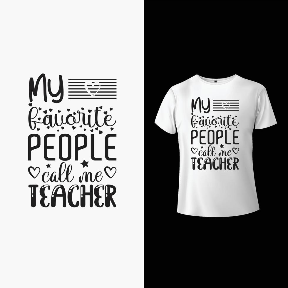 Teacher T-Shirt Design vector