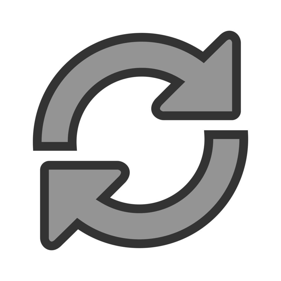 Refresh Page Filled Line Icon vector