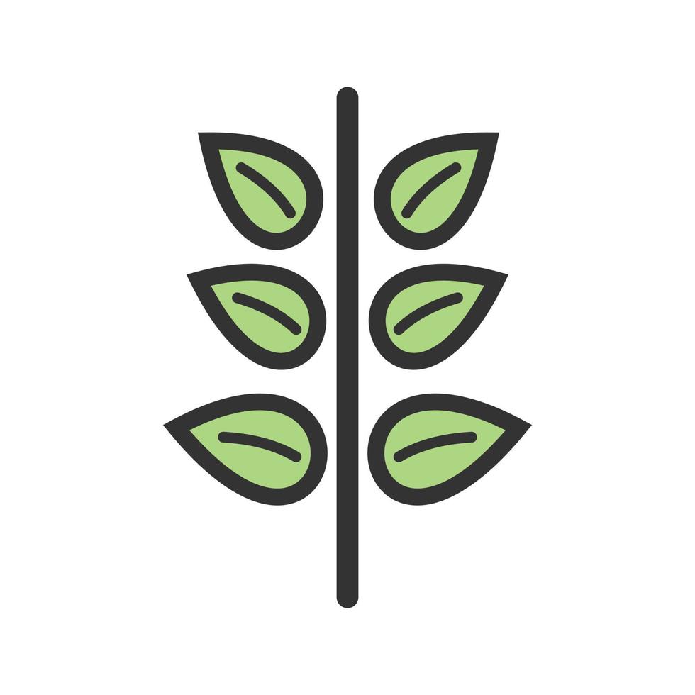 Plant III Filled Line Icon vector