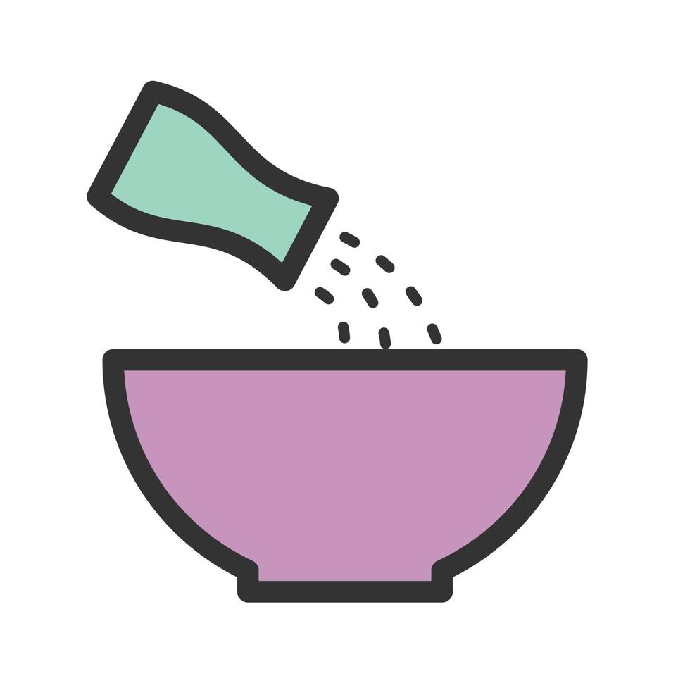 Add Salt Filled Line Icon vector