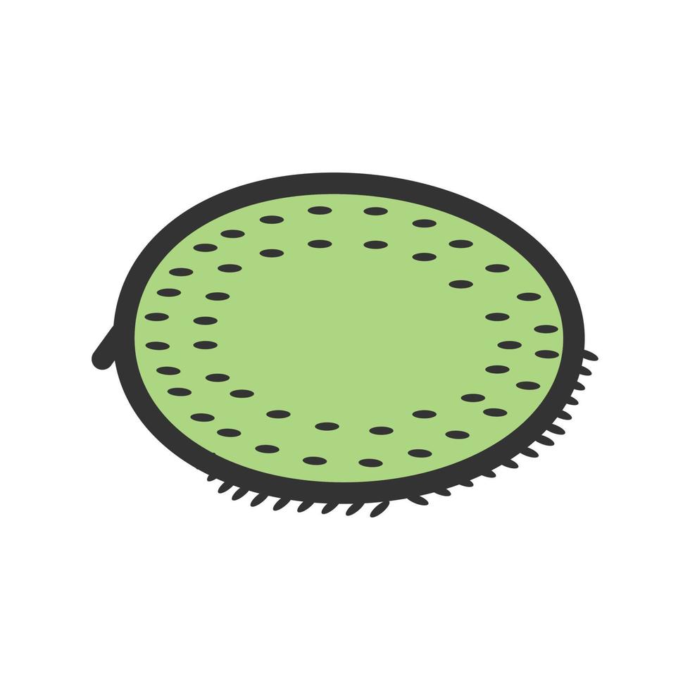 Kiwi Filled Line Icon vector