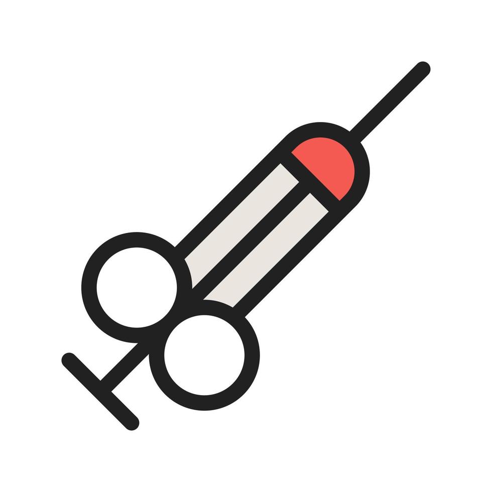 Injection Filled Line Icon vector