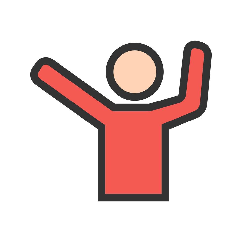 Dancing Filled Line Icon vector