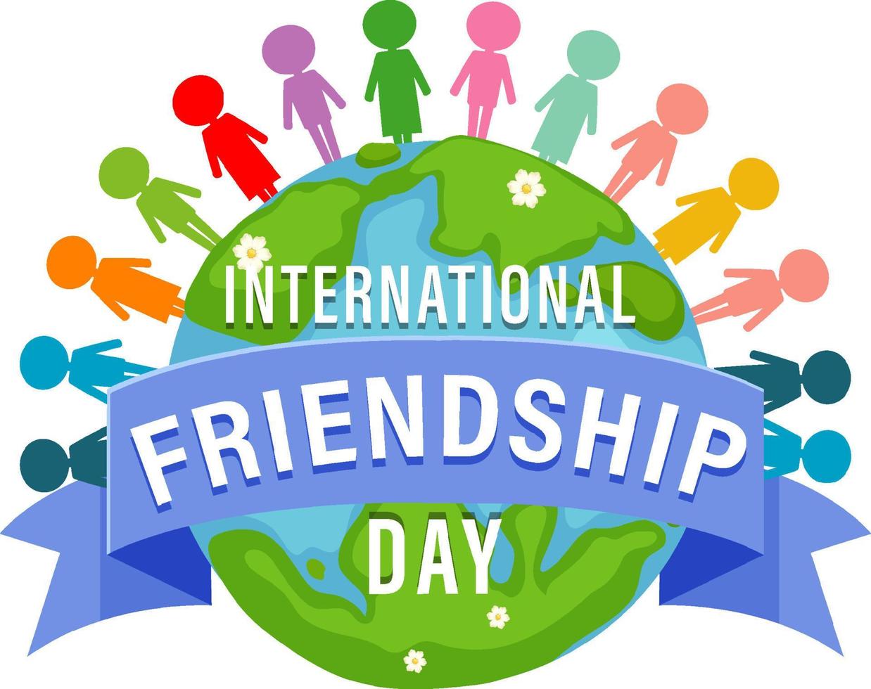 International Friendship Day banner design vector