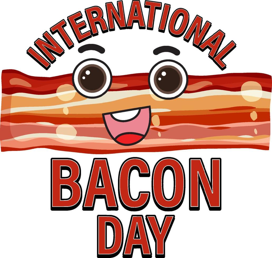 International bacon day poster template 8618314 Vector Art at Vecteezy
