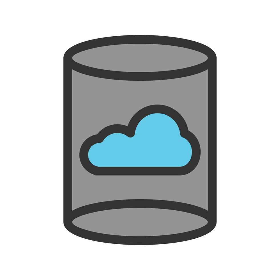 Database Management Filled Line Icon vector