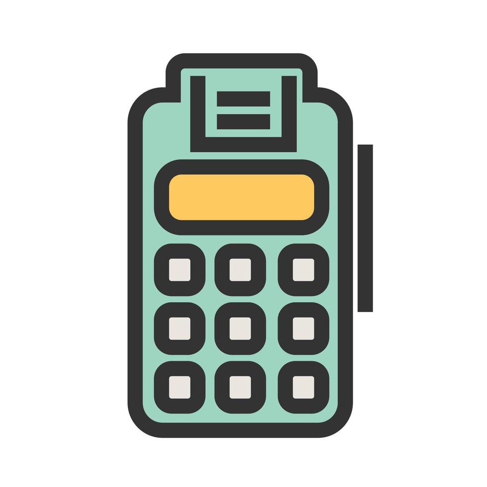 Free Utility Bill Payment Filled Line Icon vector