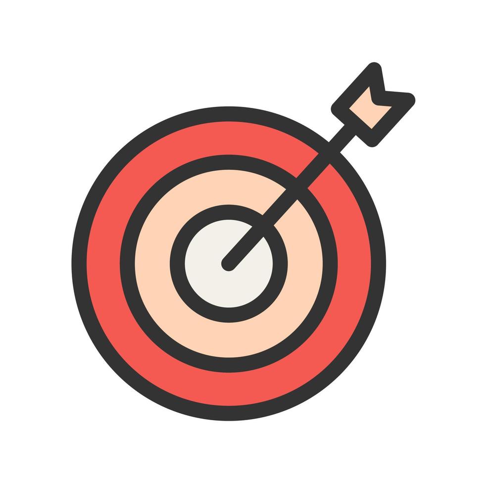 Target Marketing I Filled Line Icon vector