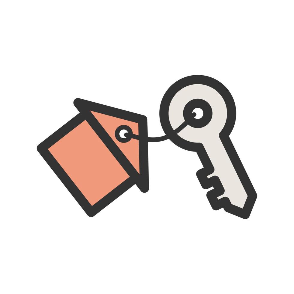 Keys Filled Line Icon vector