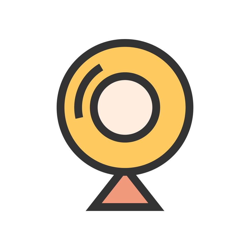 Webcam Filled Line Icon vector