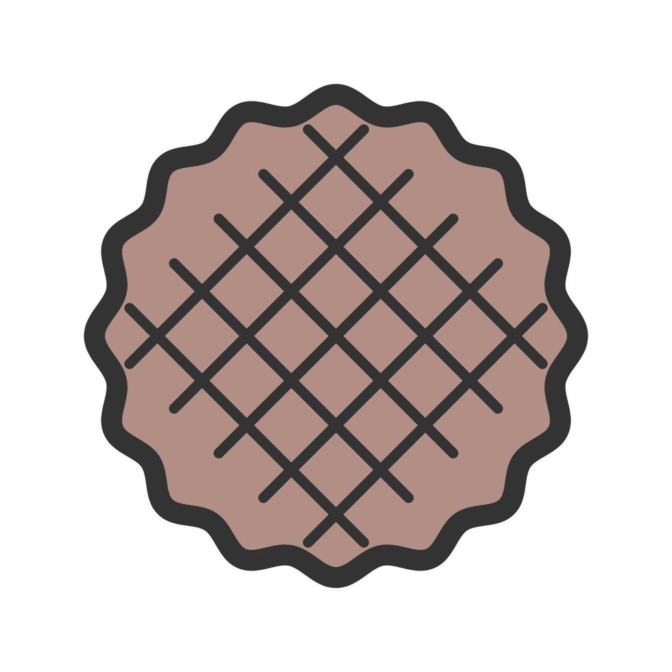 Pie Filled Line Icon vector
