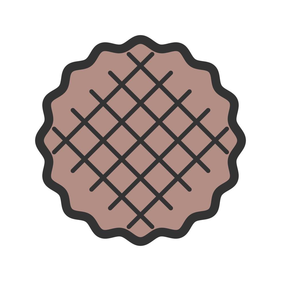 Pie Filled Line Icon vector