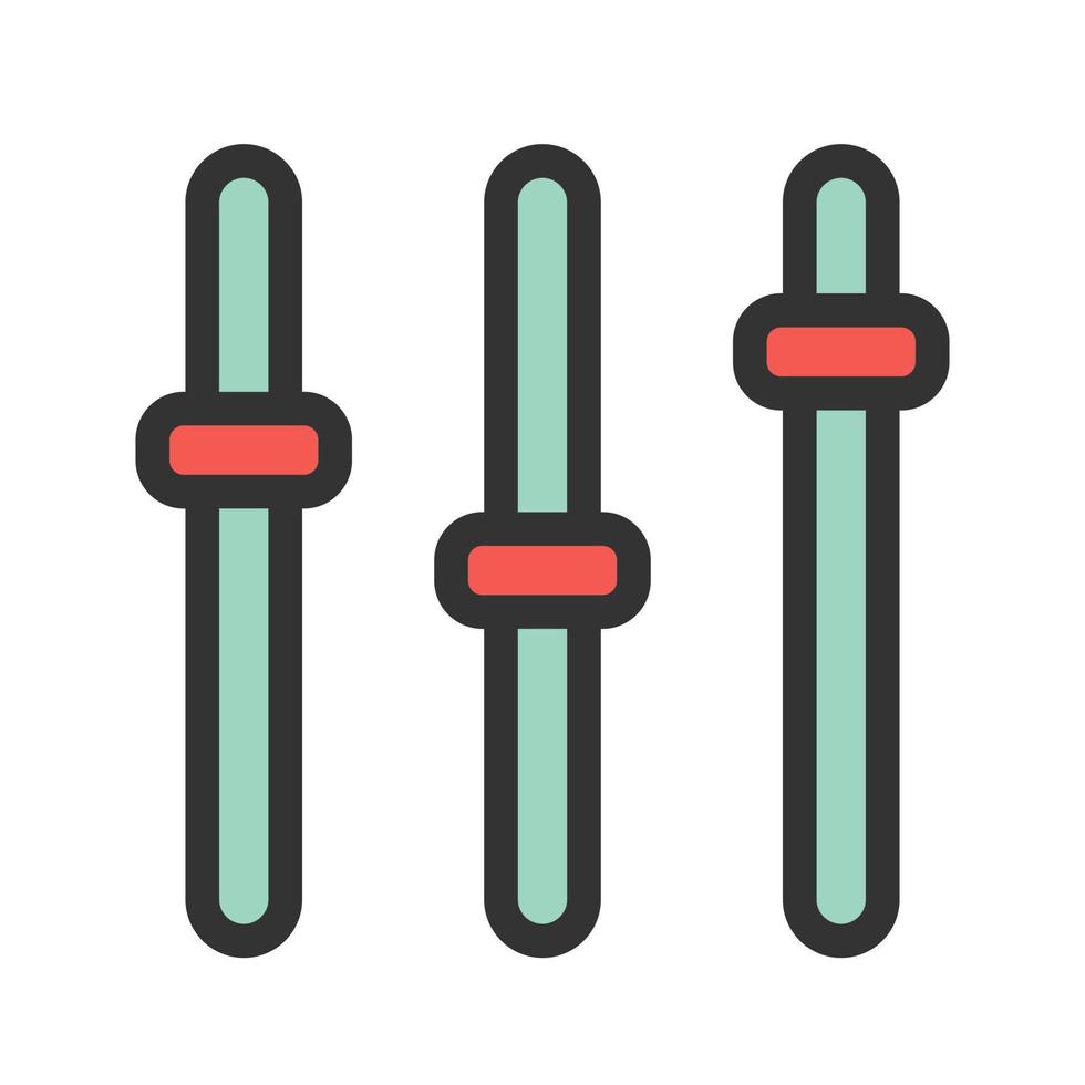 Line Chart Statistics Filled Line Icon vector