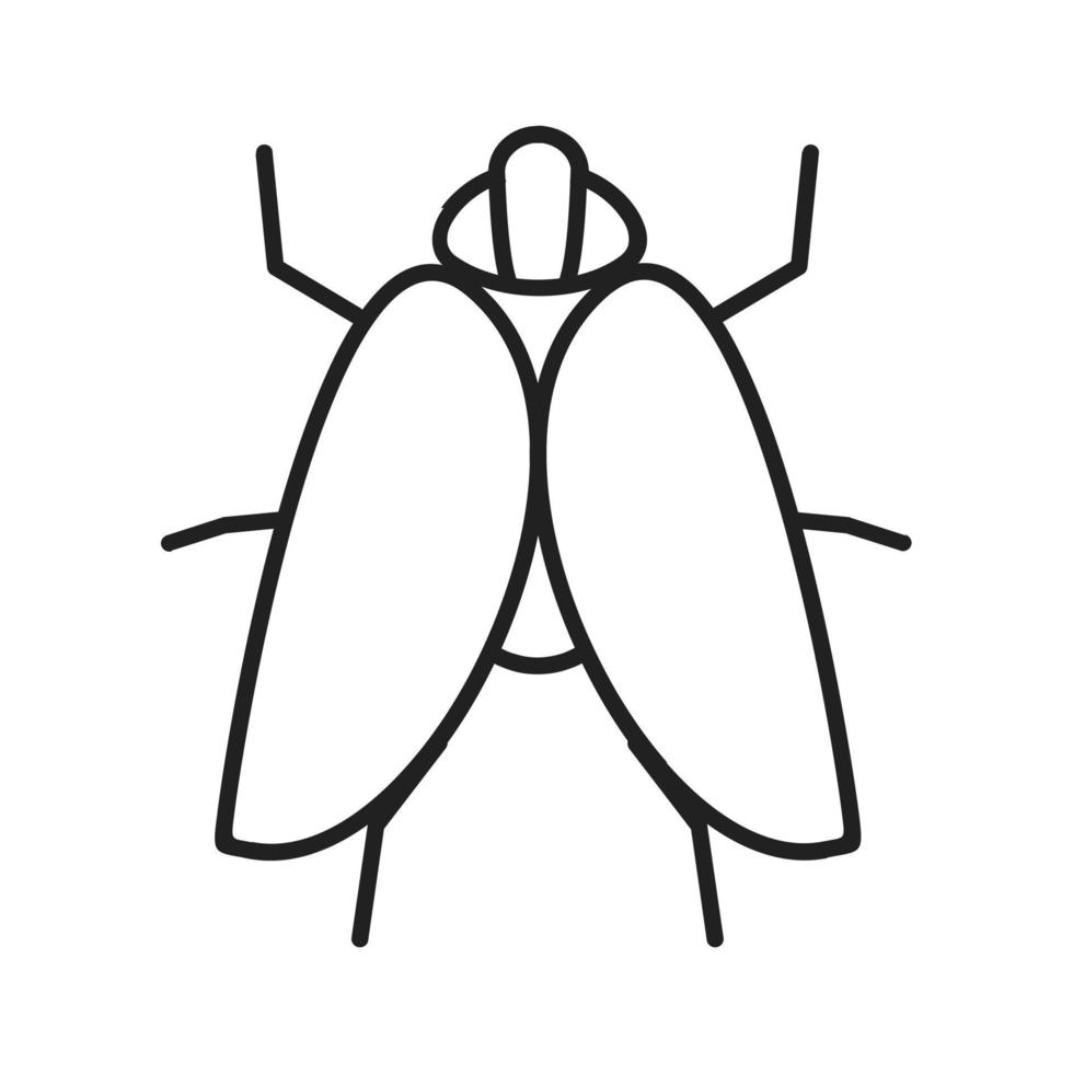 icono de línea llena de fly ii vector