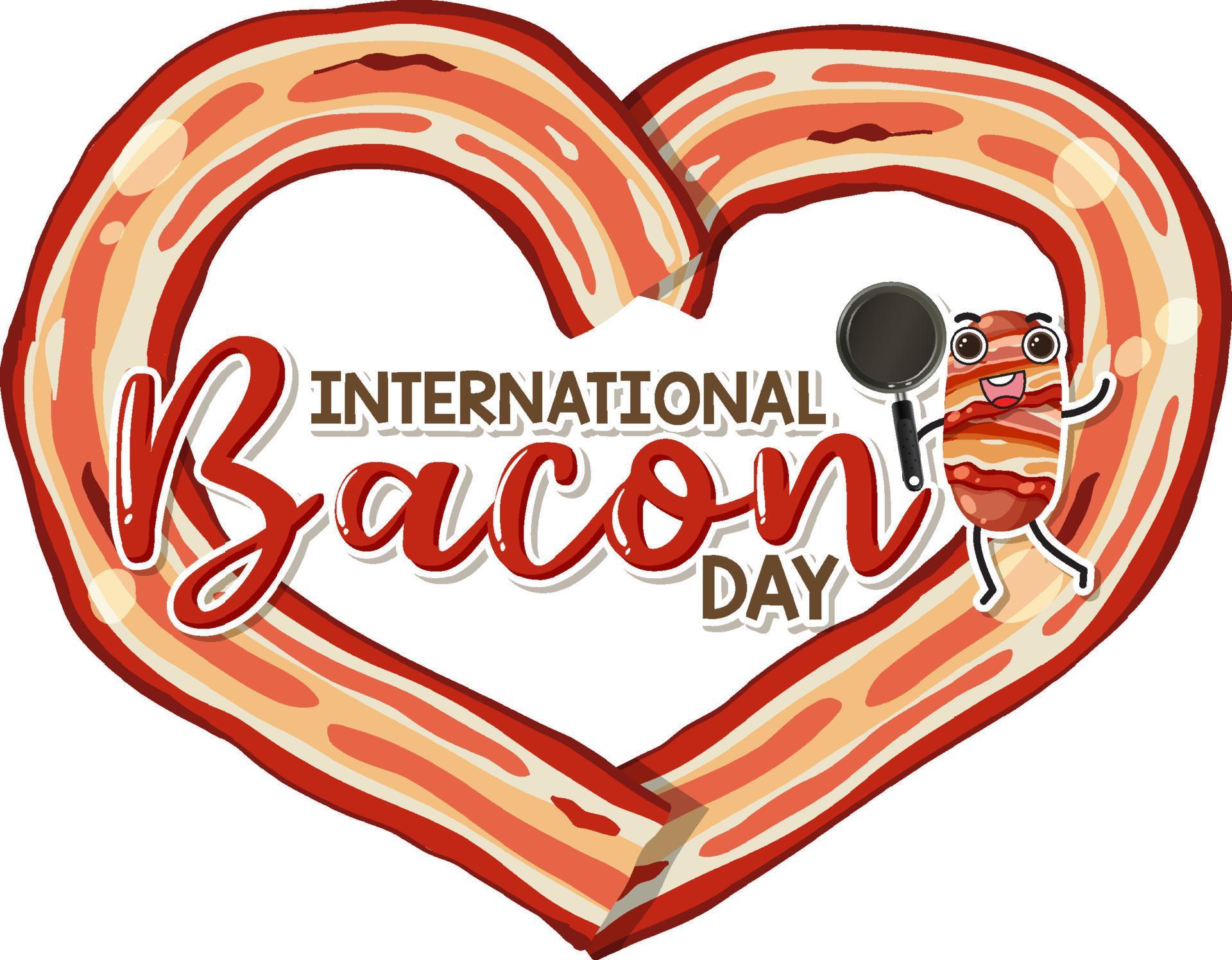 International bacon day poster design 8619307 Vector Art at Vecteezy
