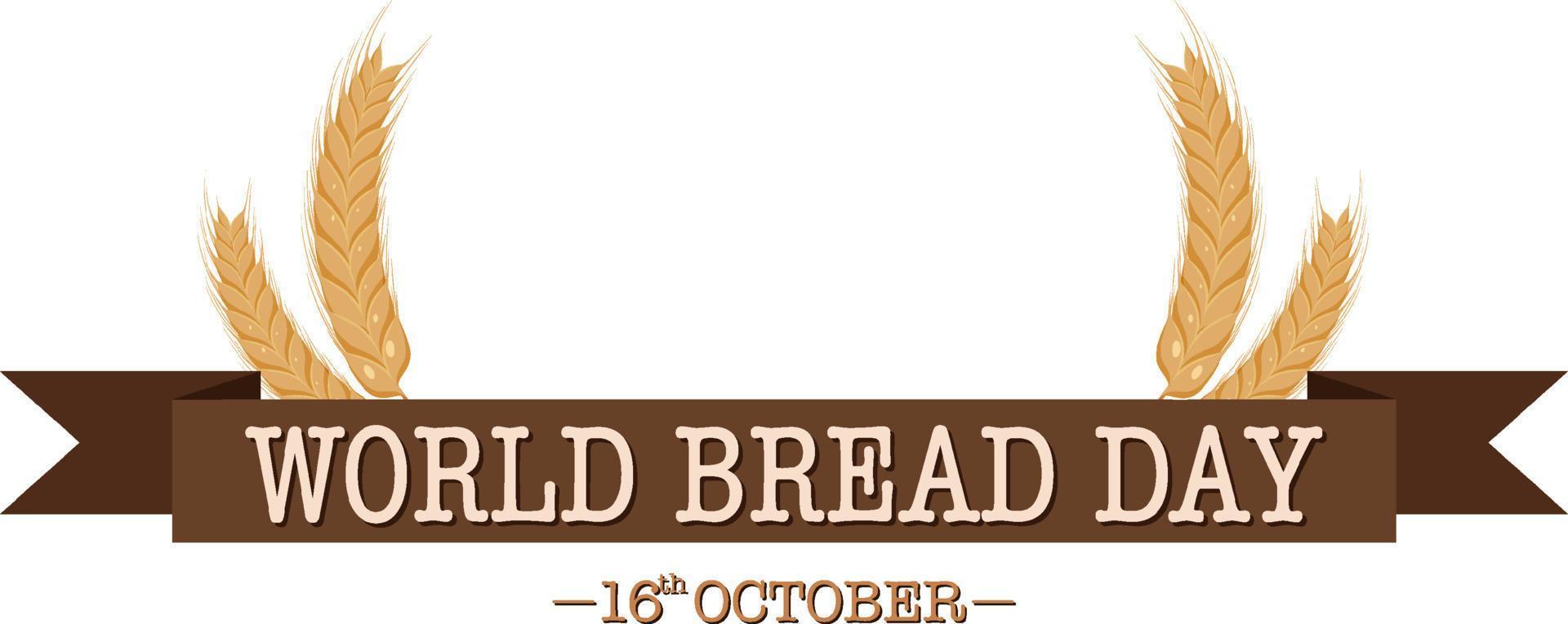 Poster of world bread day vector