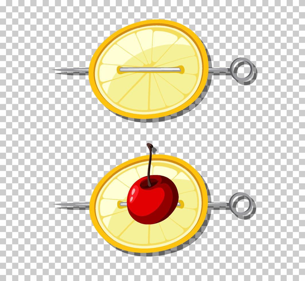 Cocktail skewer or cocktail stick isolated vector