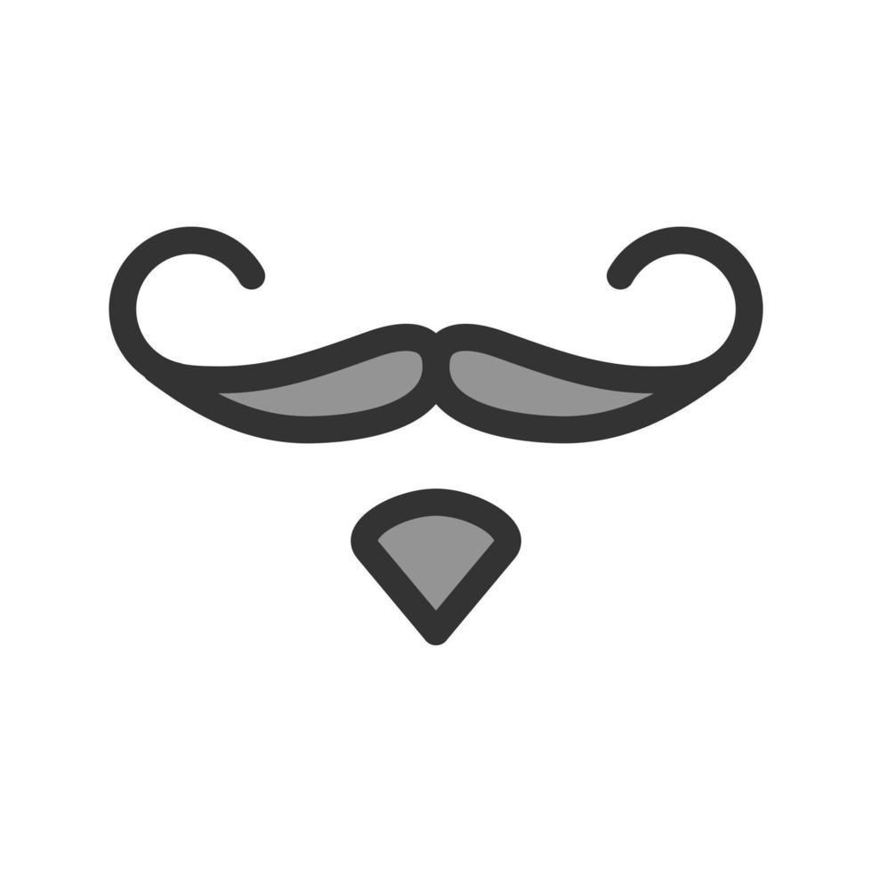 Moustache I Filled Line Icon vector