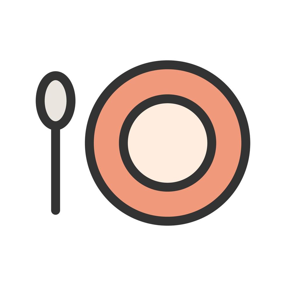 Food Filled Line Icon vector