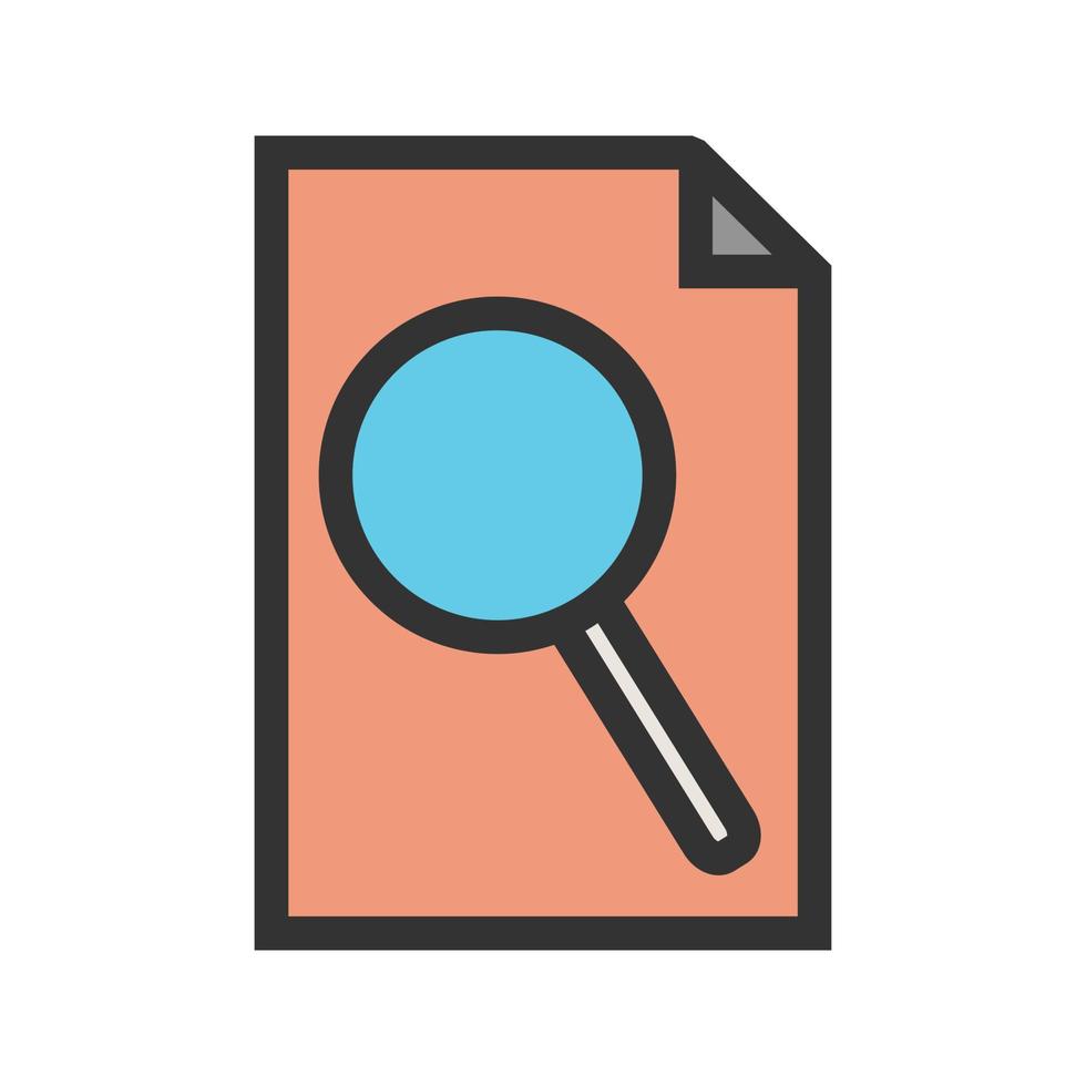 Print Preview Filled Line Icon vector